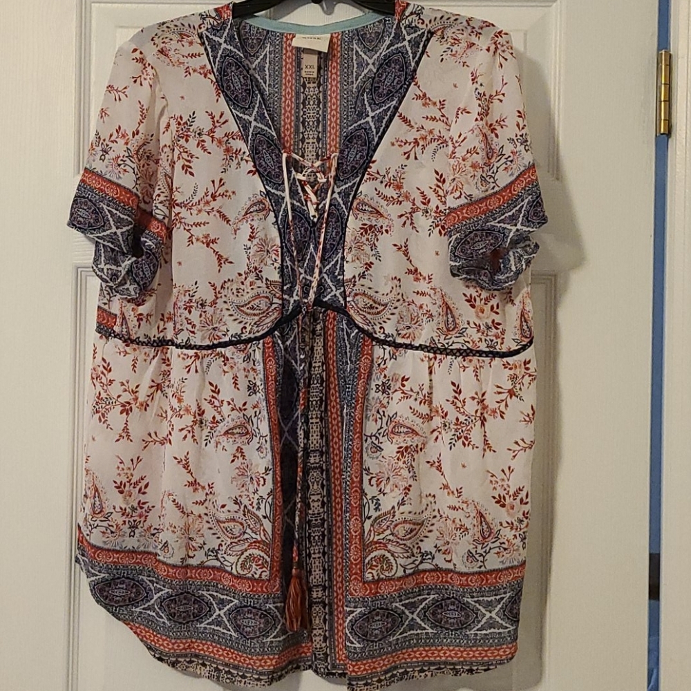 Flowy, sheer top